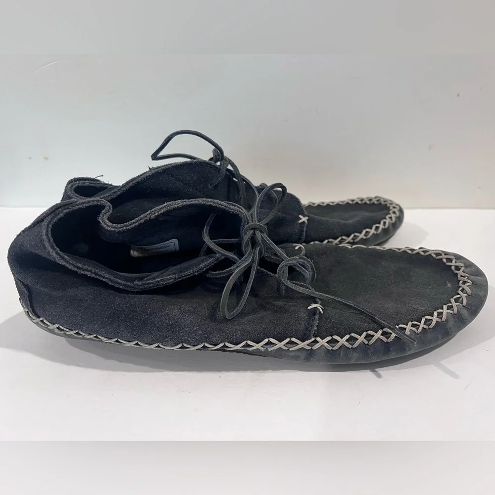 Danner Canoe Moc Suede Leather Boots in Navy -‎ Men's Size 14